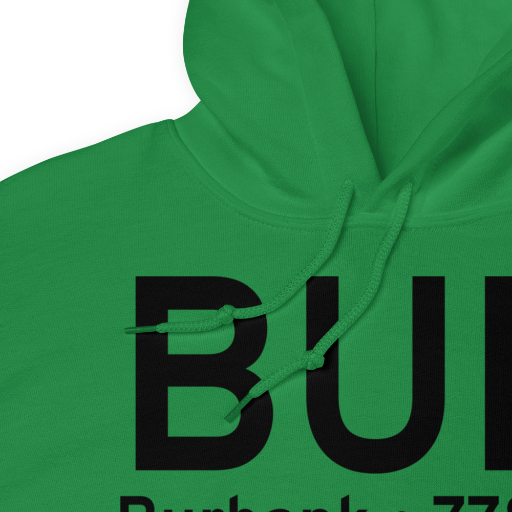 Burbank (KBUR) Airport Hoodie Sweatshirt 