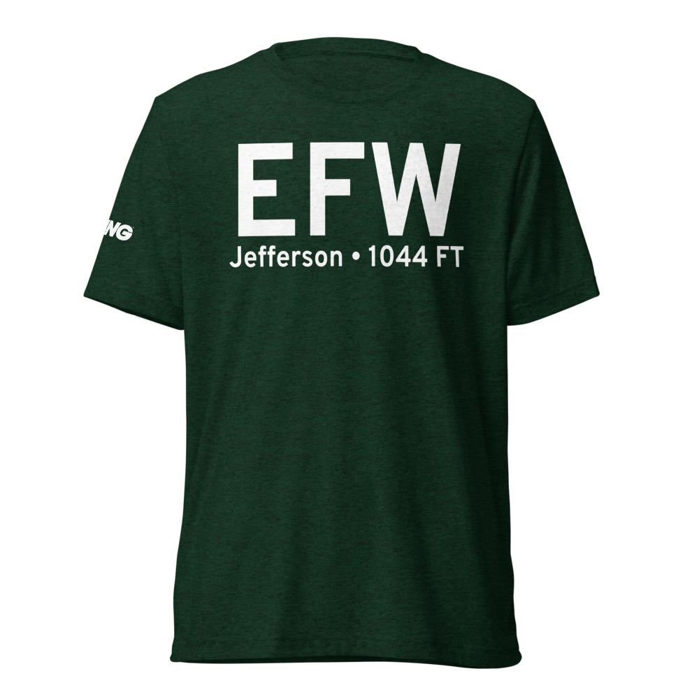 Jefferson (KEFW) Airport Tri-blend T-Shirt 
