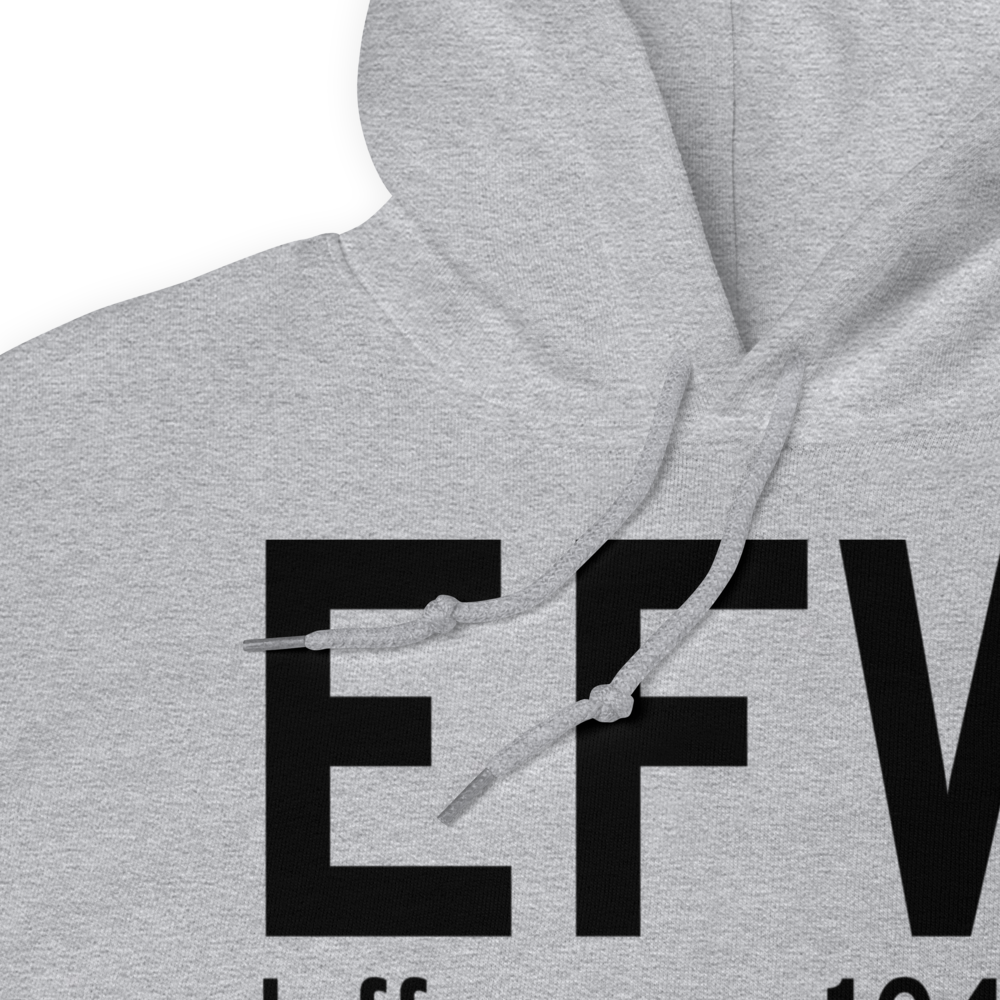 Jefferson (KEFW) Airport Hoodie Sweatshirt 