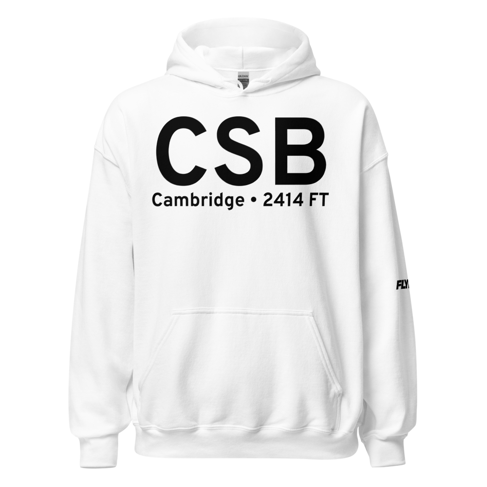 Cambridge (KCSB) Airport Hoodie Sweatshirt 