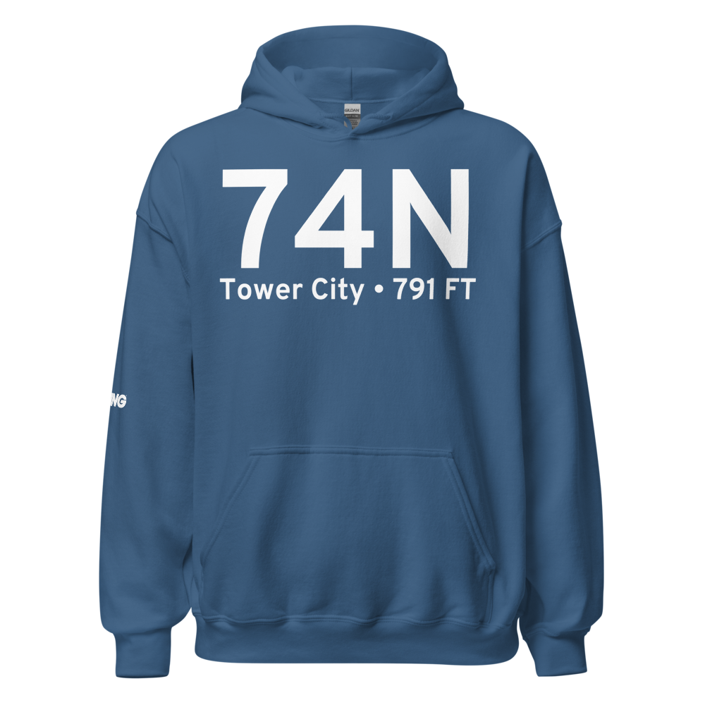 Tower City (74N) Airport Hoodie Sweatshirt 