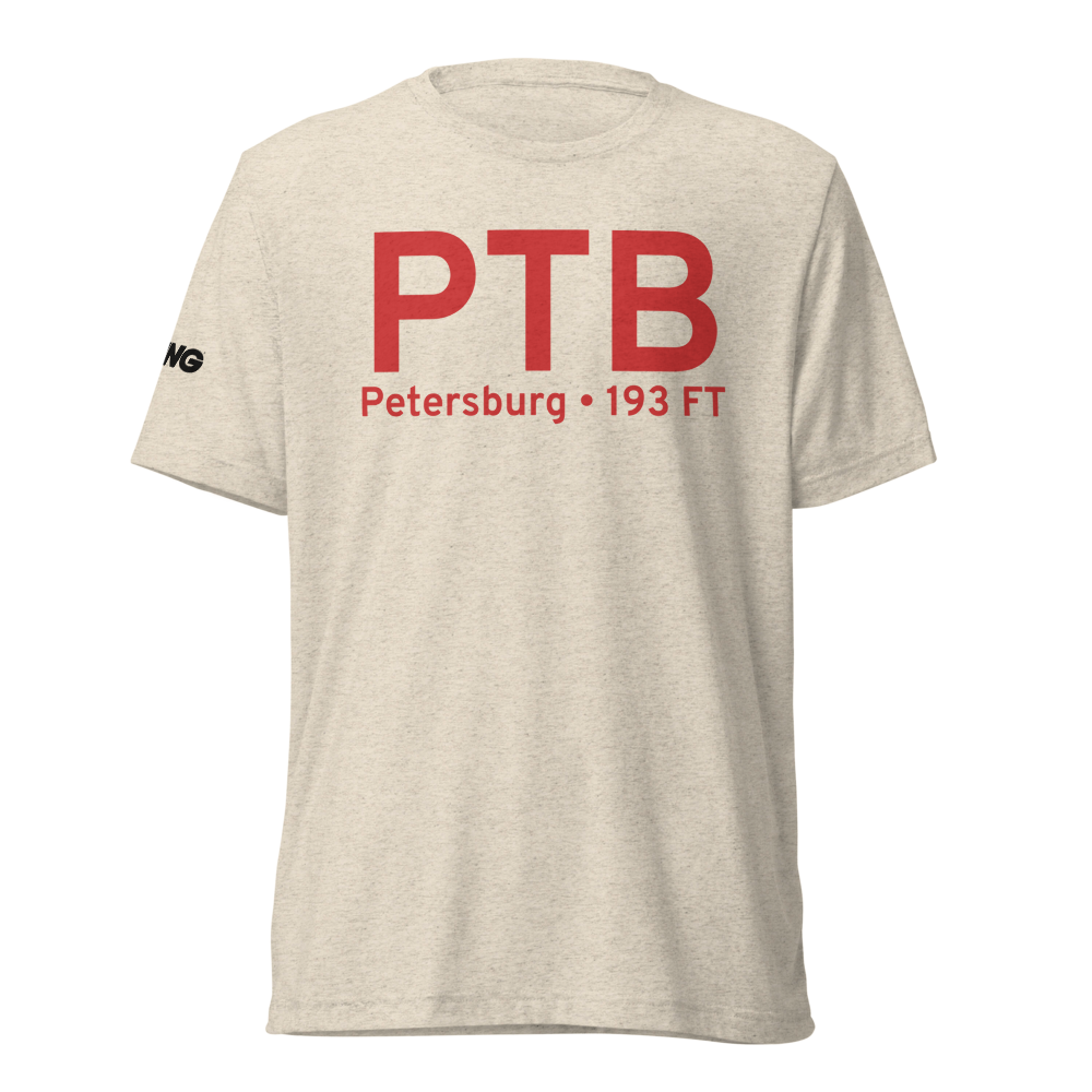 Petersburg (KPTB) Airport Tri-blend T-Shirt 