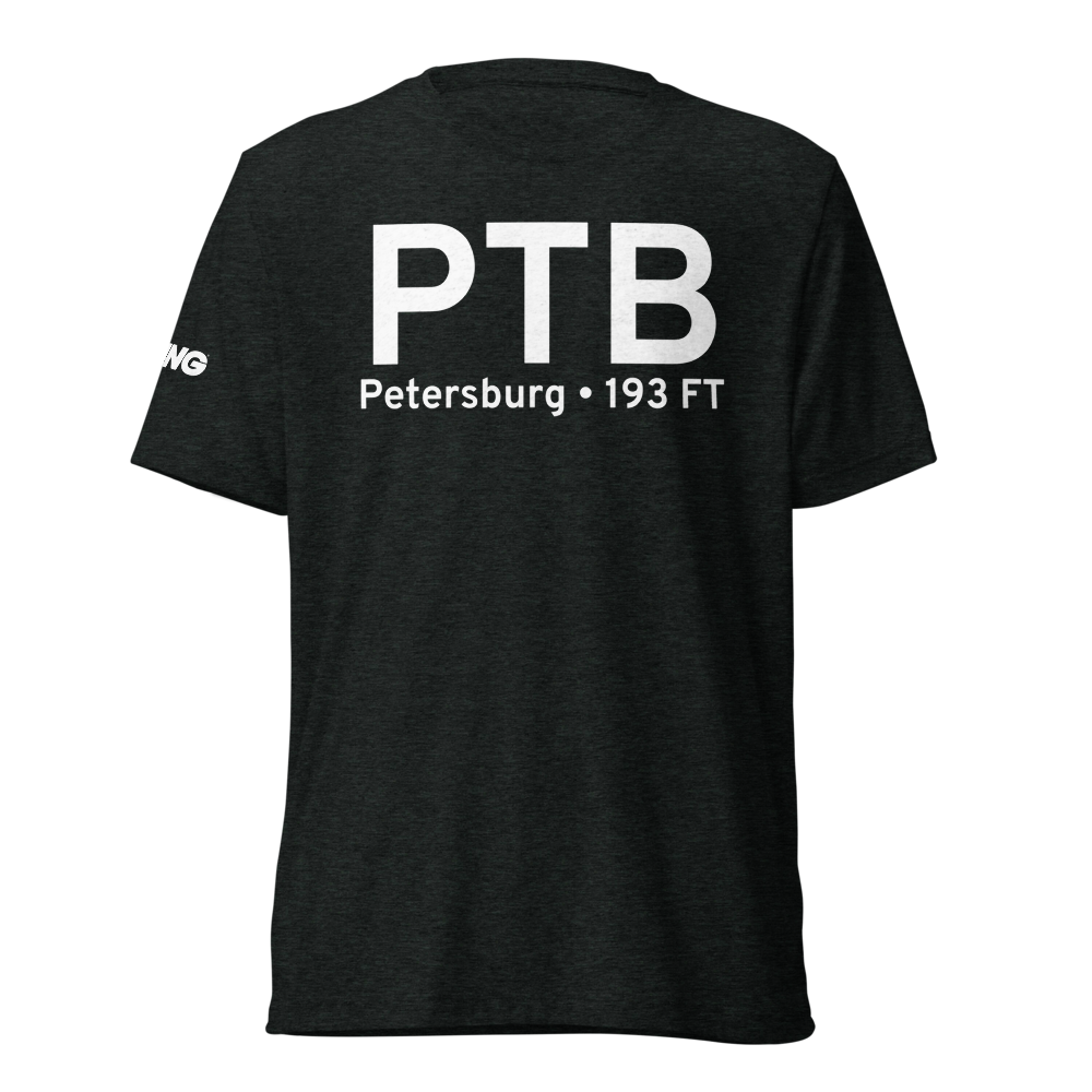 Petersburg (KPTB) Airport Tri-blend T-Shirt 