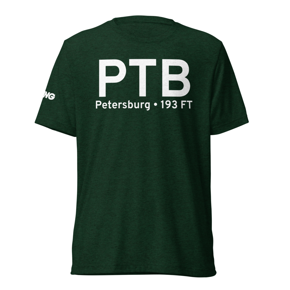 Petersburg (KPTB) Airport Tri-blend T-Shirt 