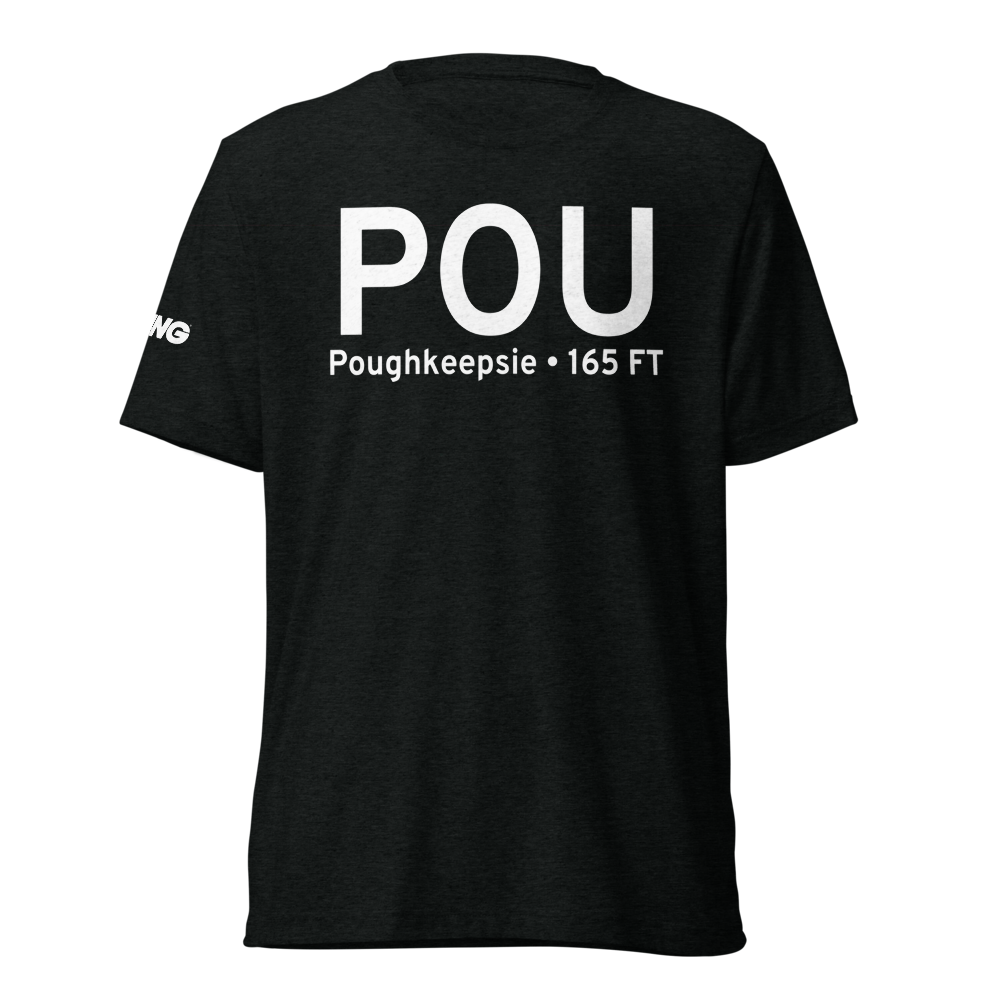 Poughkeepsie (KPOU) Airport Tri-blend T-Shirt 