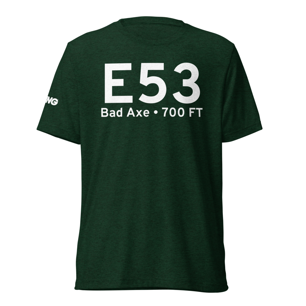 Bad Axe (E53) Airport Tri-blend T-Shirt 