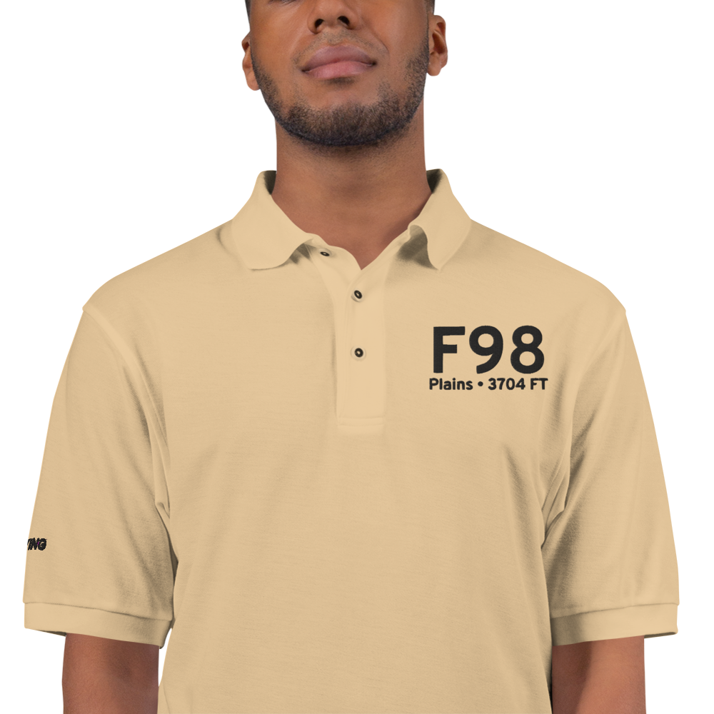 Plains (KF98) Airport Port Authority Embroidered Polo Shirt 
