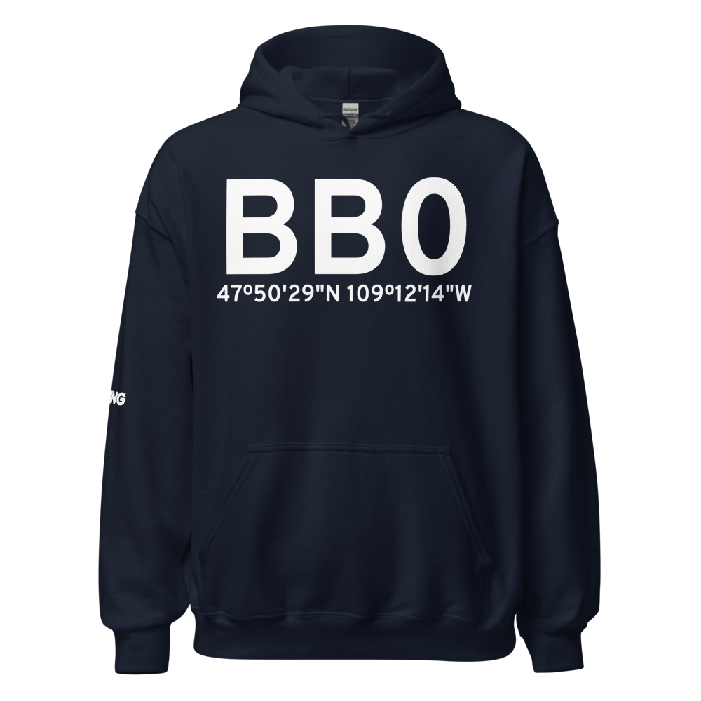 Black Butte North Airport (US-0179) Airport Hoodie Sweatshirt 