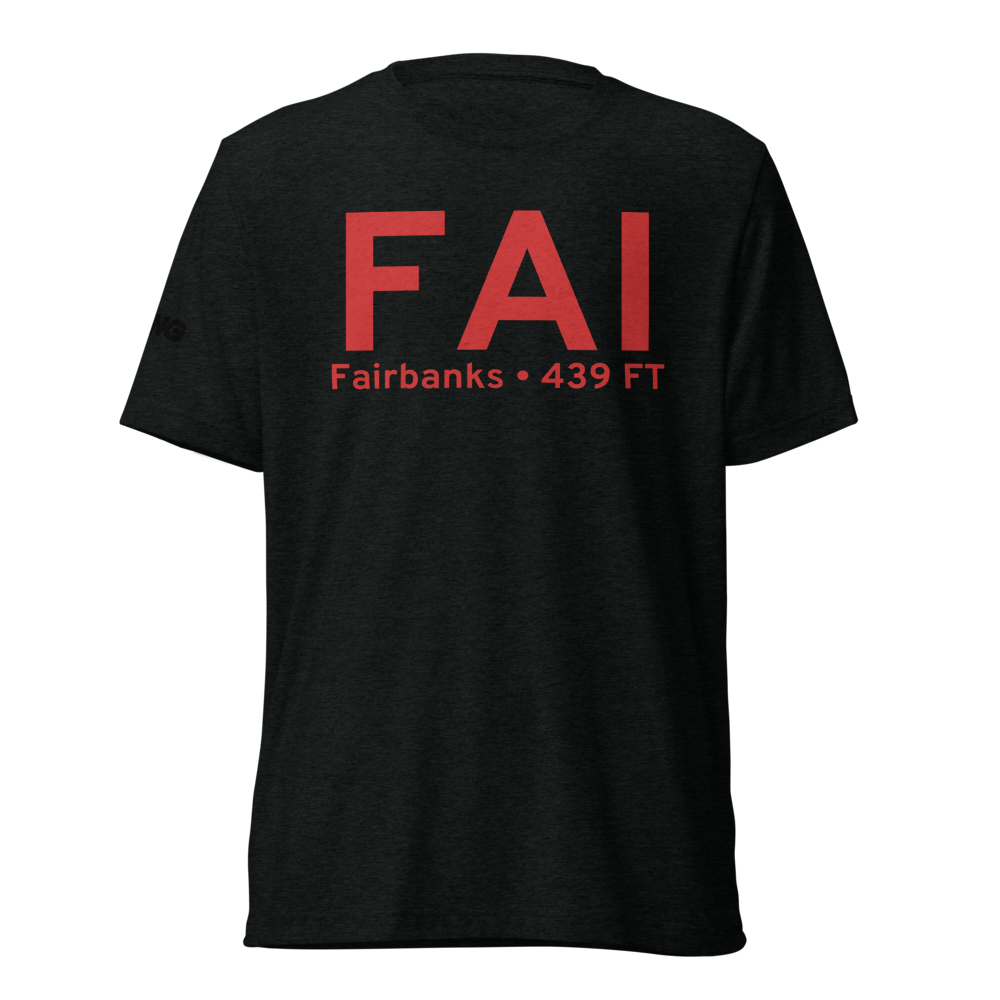 Fairbanks (PAFA) Airport Tri-blend T-Shirt 