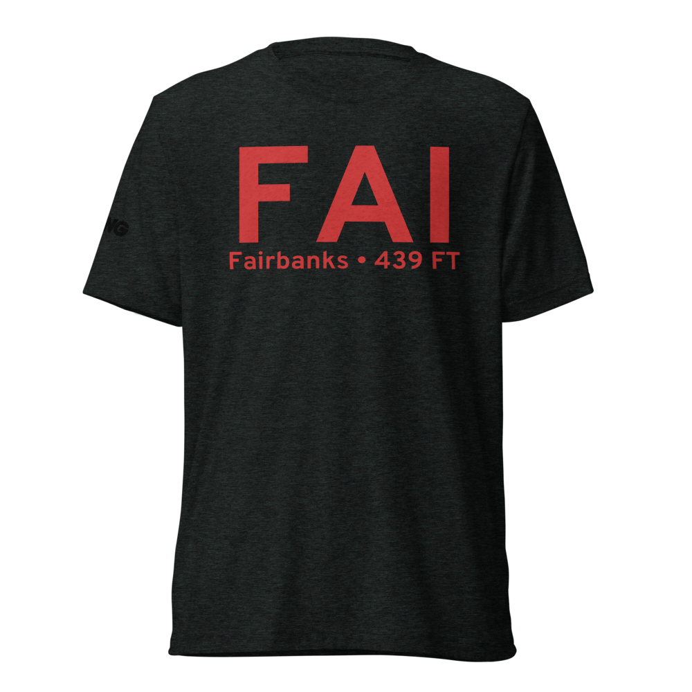 Fairbanks (PAFA) Airport Tri-blend T-Shirt 