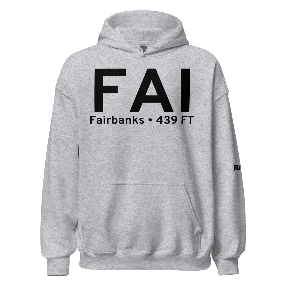 Fairbanks (PAFA) Airport Hoodie Sweatshirt 