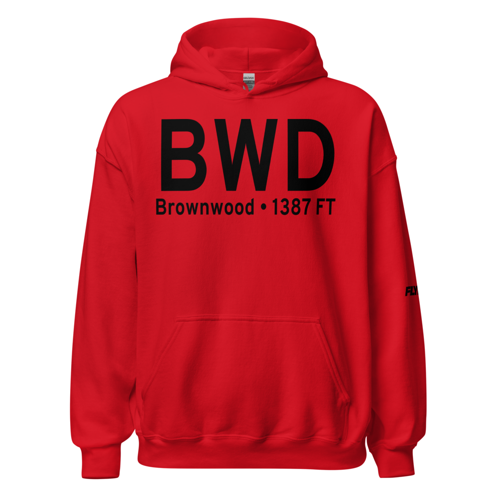 Brownwood (KBWD) Airport Hoodie Sweatshirt 