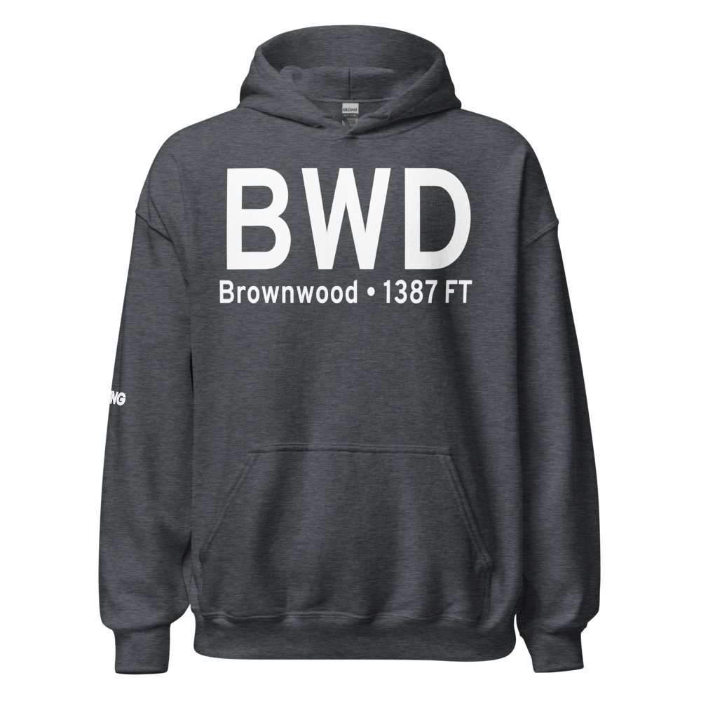 Brownwood (KBWD) Airport Hoodie Sweatshirt 