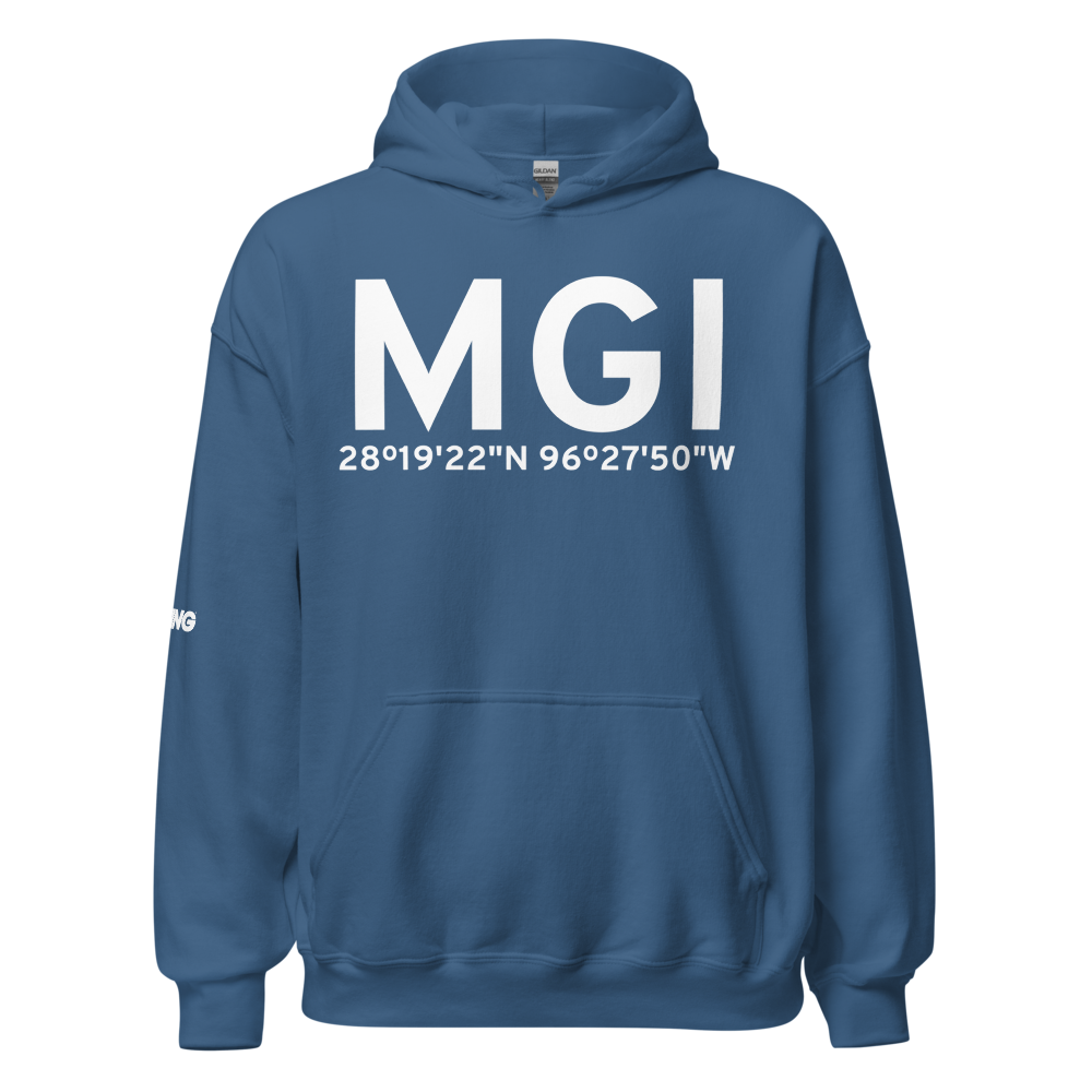 Matagorda Island (MGI) Airport Hoodie Sweatshirt 
