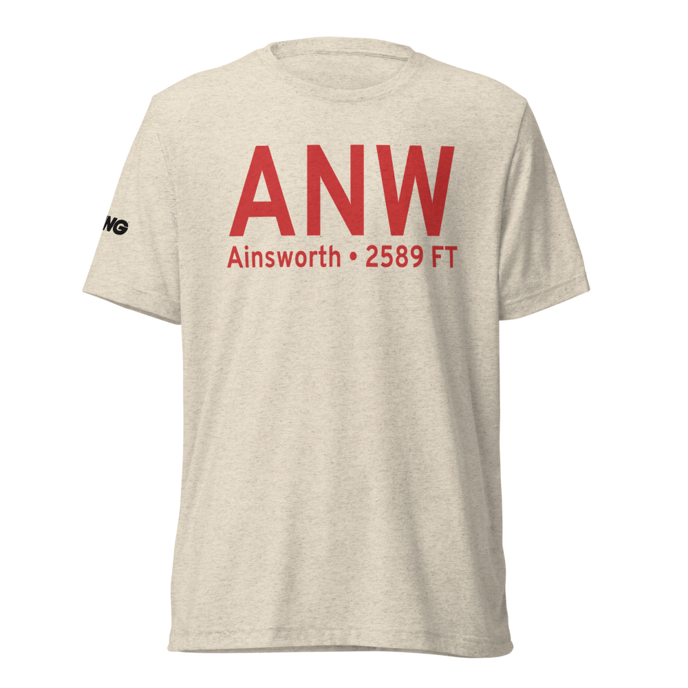 Ainsworth (KANW) Airport Tri-blend T-Shirt 