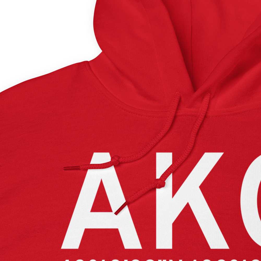 Akron (KAKO) Airport Hoodie Sweatshirt 