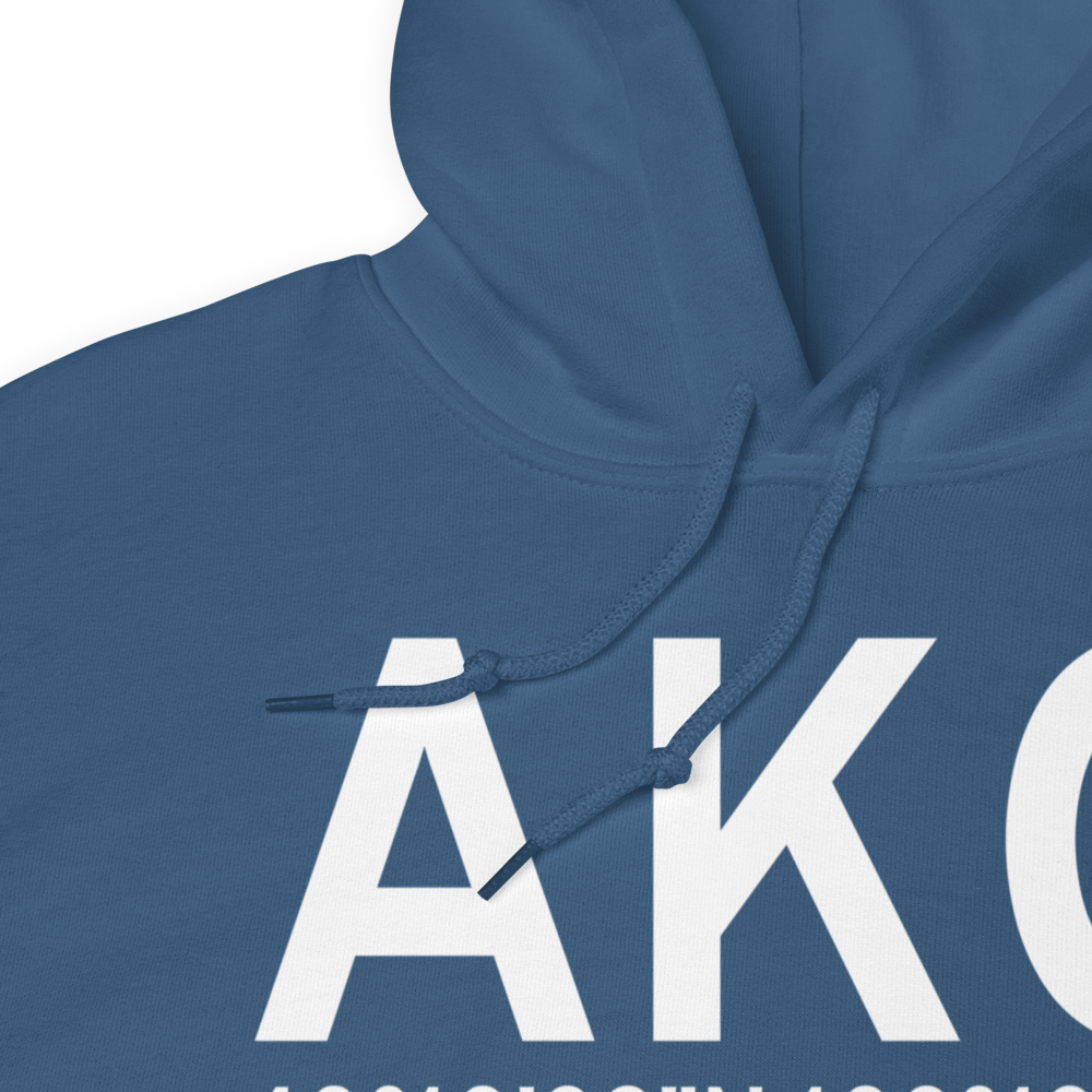Akron (KAKO) Airport Hoodie Sweatshirt 