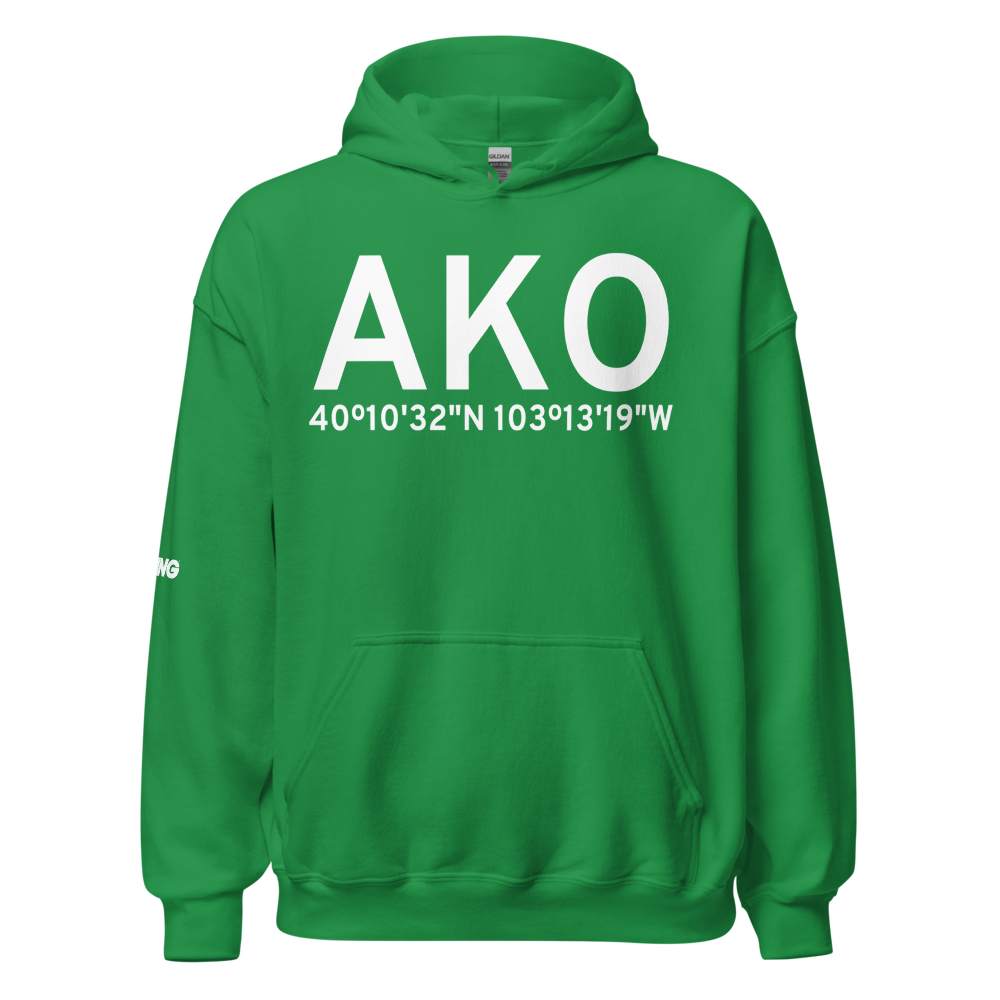 Akron (KAKO) Airport Hoodie Sweatshirt 