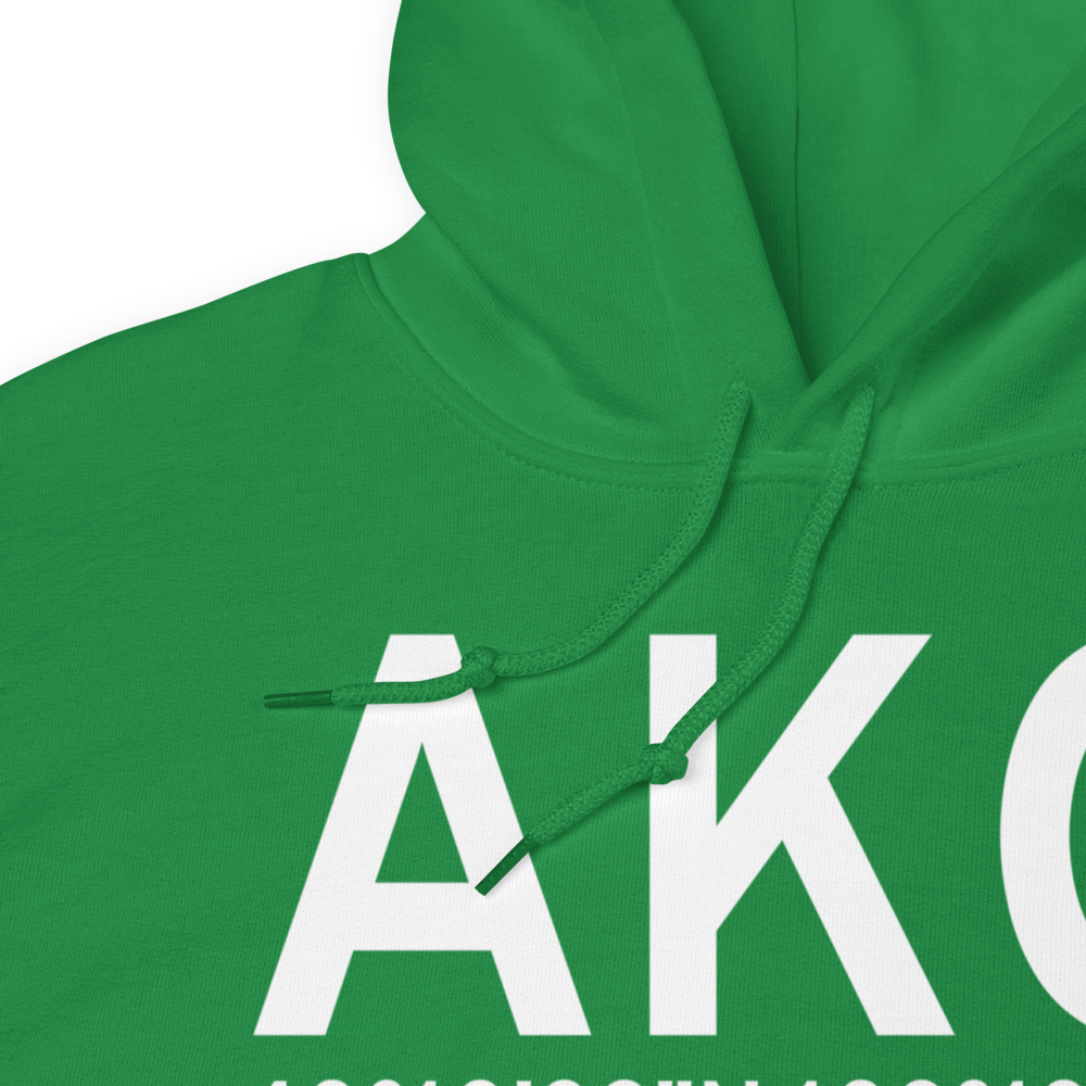 Akron (KAKO) Airport Hoodie Sweatshirt 