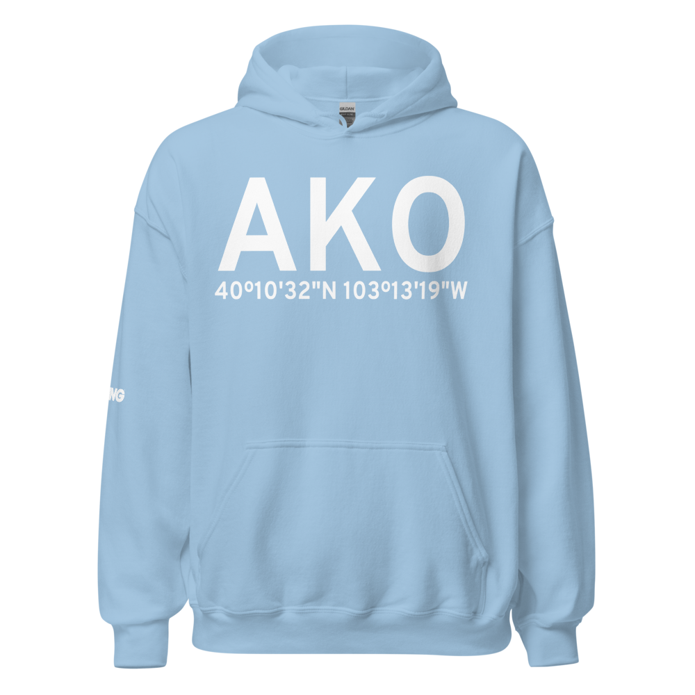 Akron (KAKO) Airport Hoodie Sweatshirt 