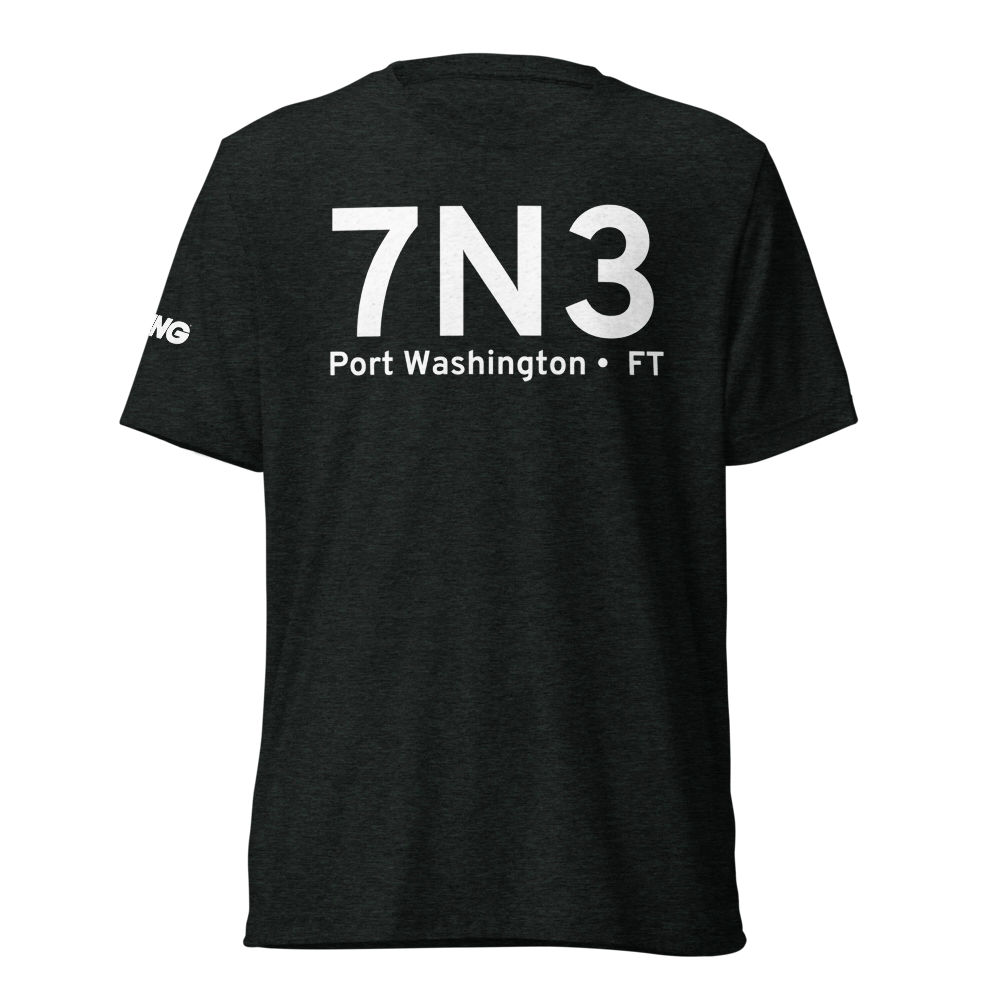 Port Washington (7N3) Airport Tri-blend T-Shirt 