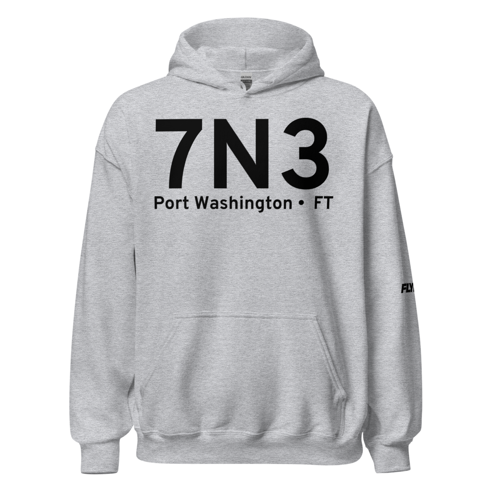 Port Washington (7N3) Airport Hoodie Sweatshirt 