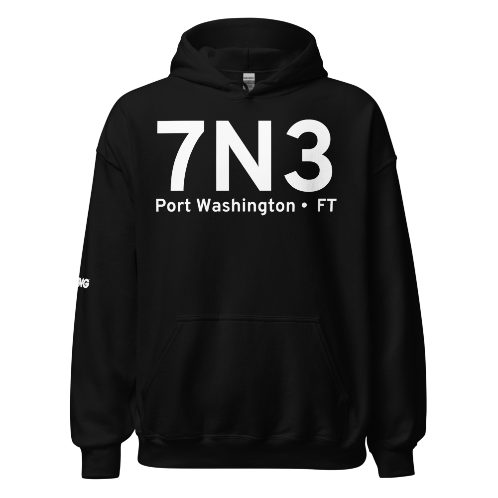 Port Washington (7N3) Airport Hoodie Sweatshirt 