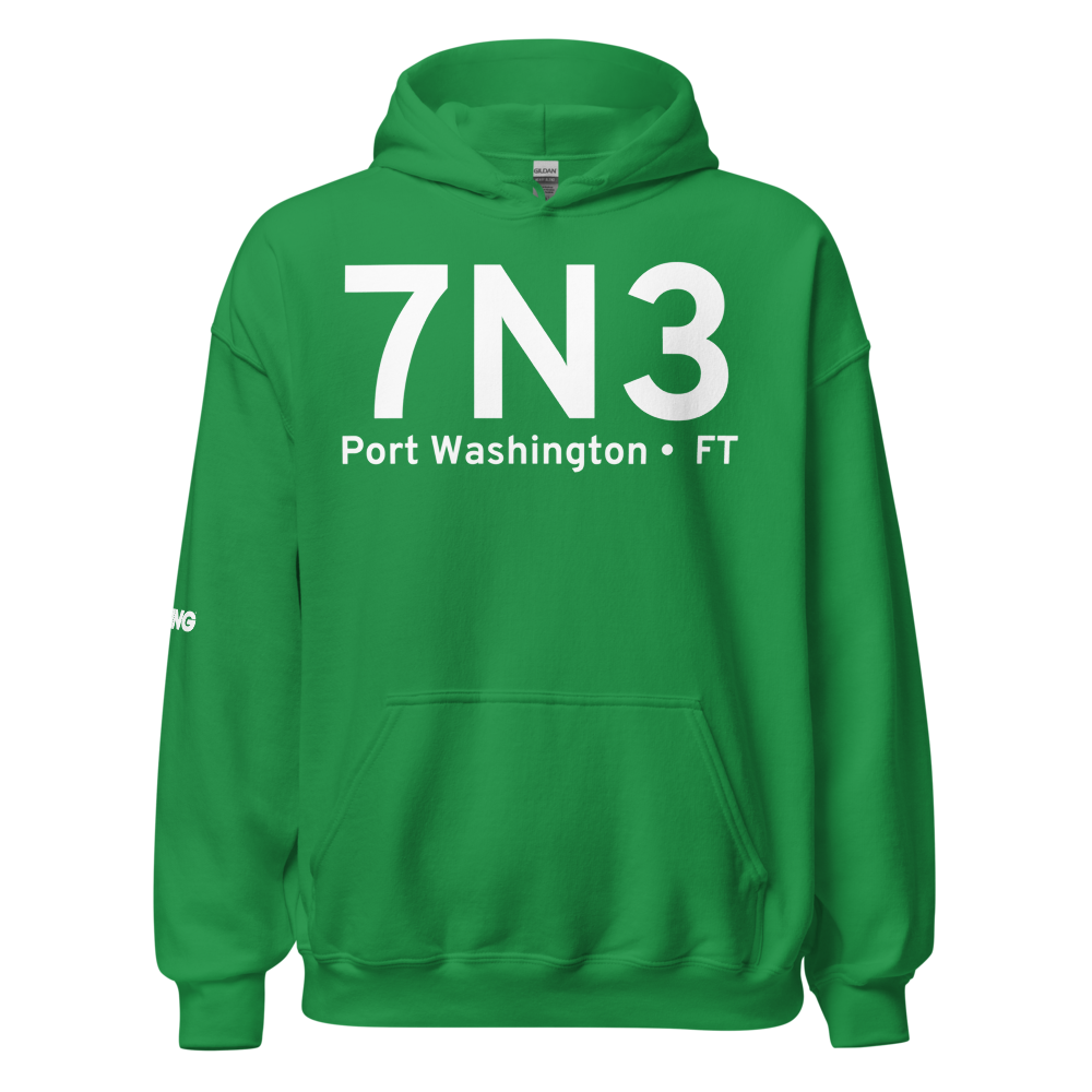 Port Washington (7N3) Airport Hoodie Sweatshirt 
