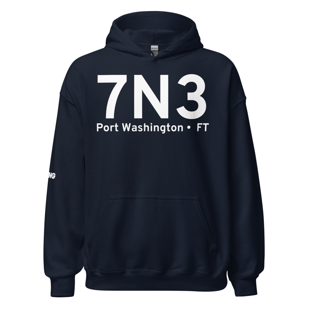 Port Washington (7N3) Airport Hoodie Sweatshirt 