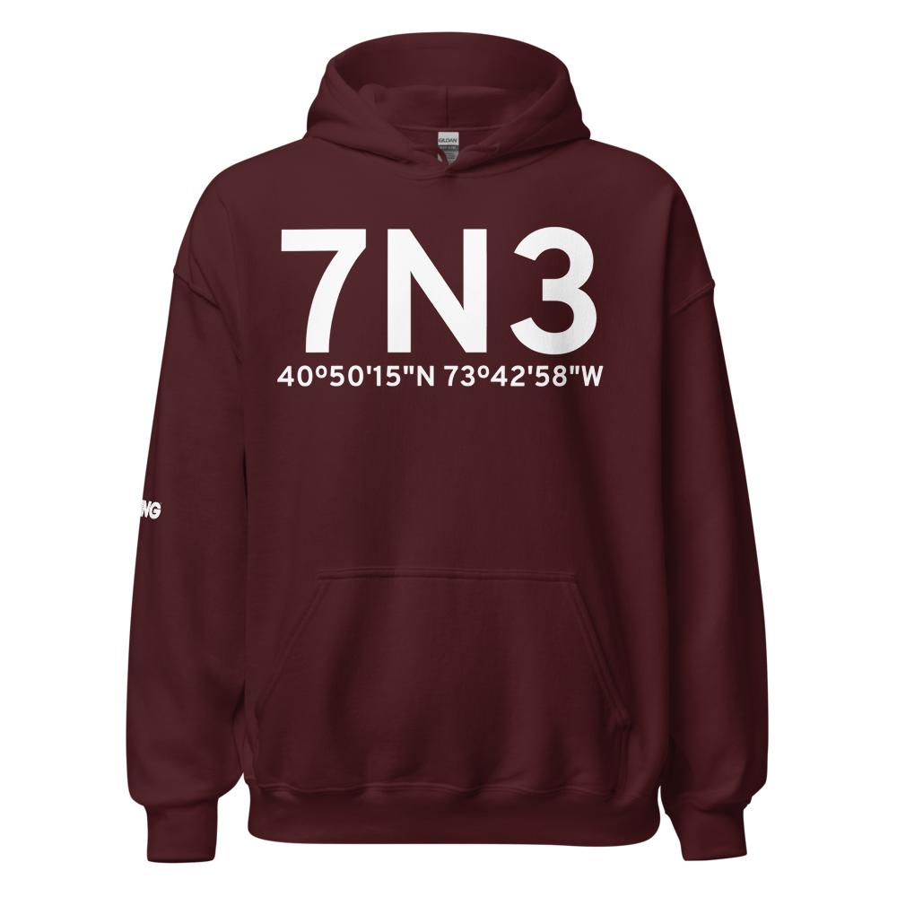 Port Washington (7N3) Airport Hoodie Sweatshirt 