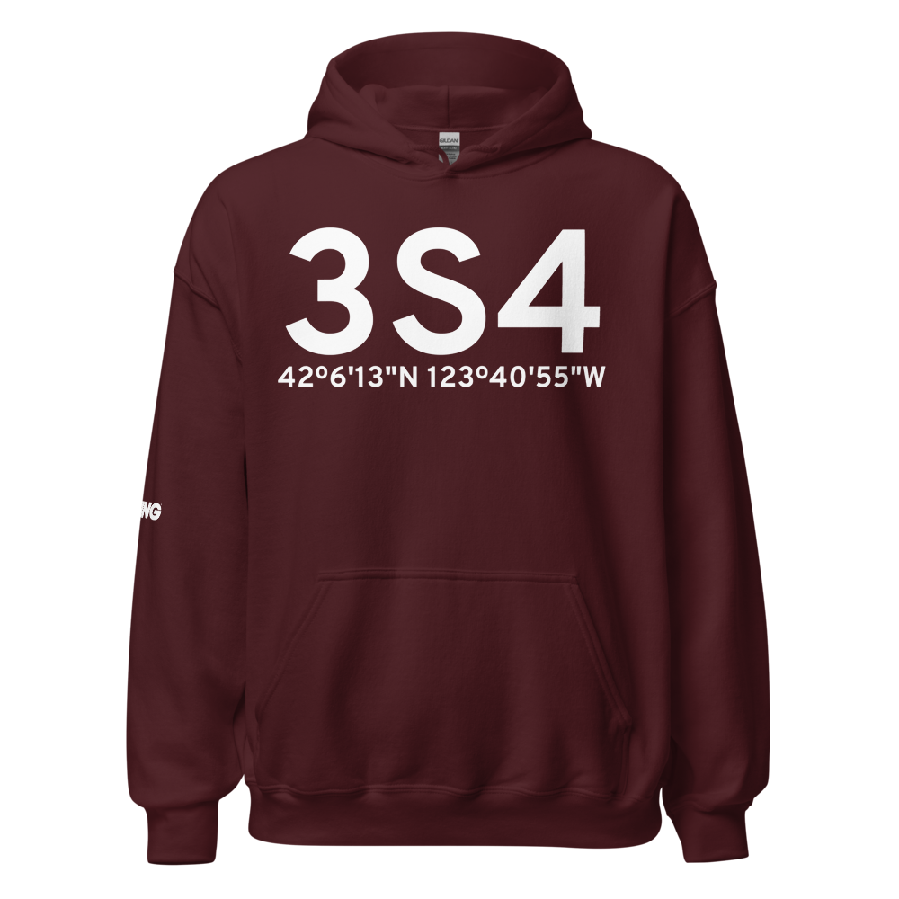 Cave Junction (K3S4) Airport Hoodie Sweatshirt 