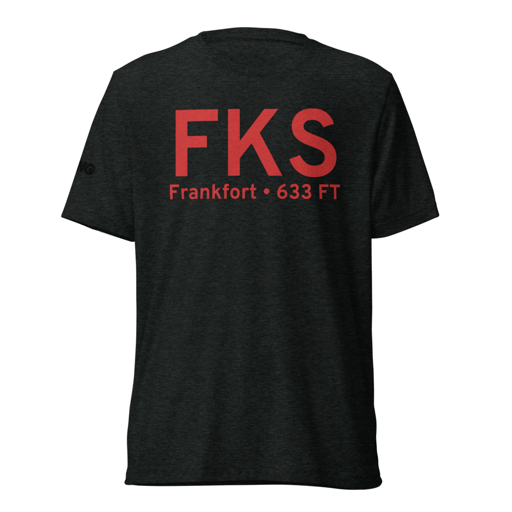 Frankfort (KFKS) Airport Tri-blend T-Shirt 