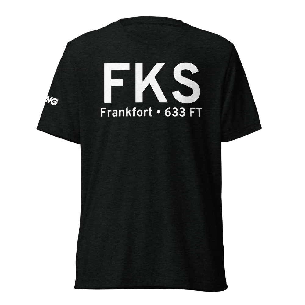Frankfort (KFKS) Airport Tri-blend T-Shirt 