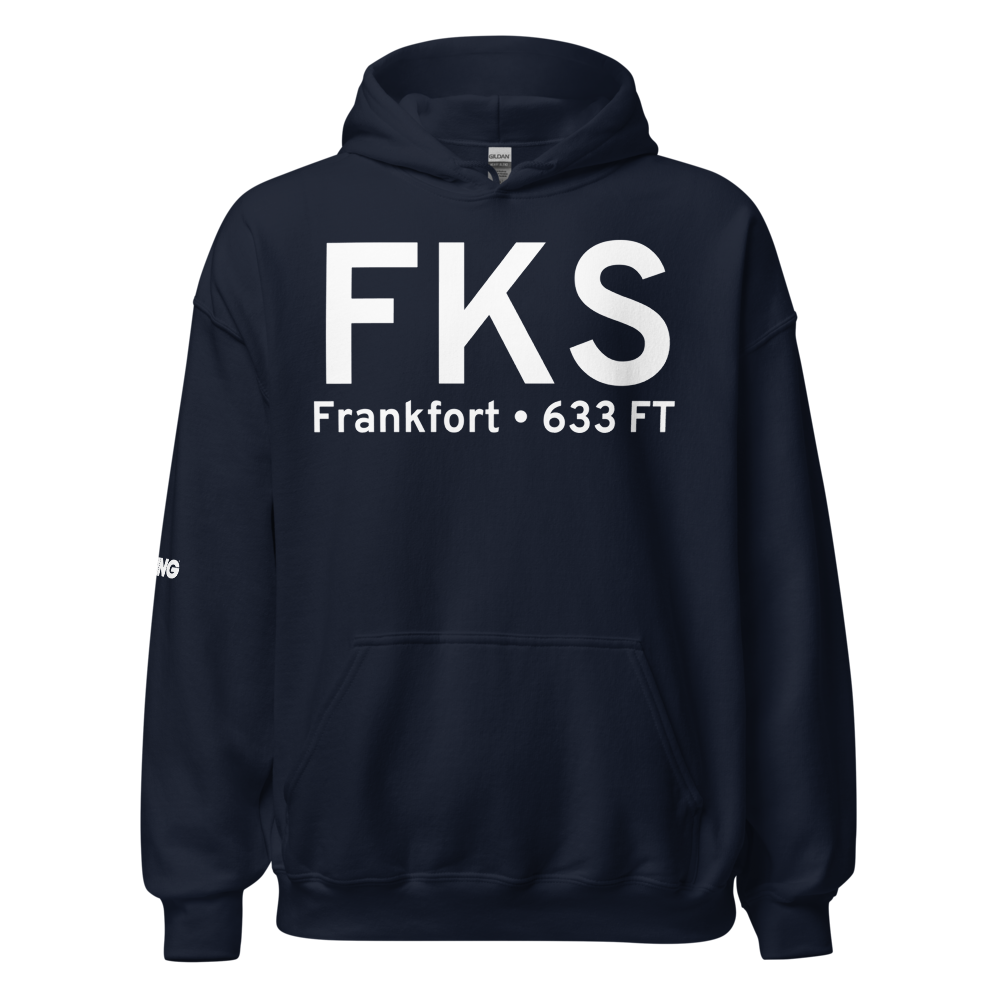 Frankfort (KFKS) Airport Hoodie Sweatshirt 