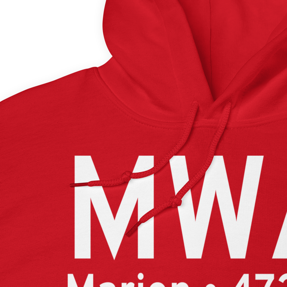 Marion (KMWA) Airport Hoodie Sweatshirt 