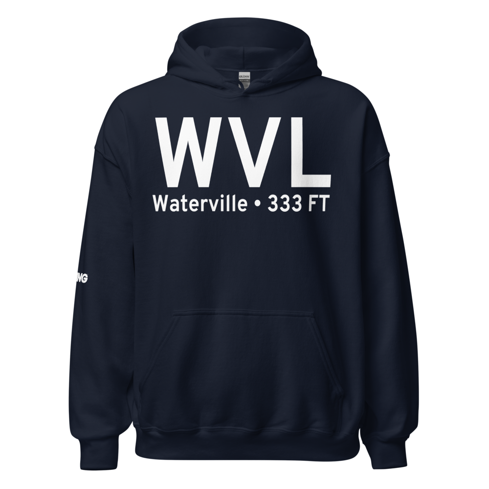 Waterville (KWVL) Airport Hoodie Sweatshirt 