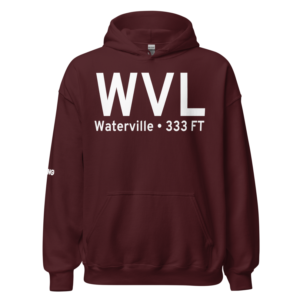 Waterville (KWVL) Airport Hoodie Sweatshirt 