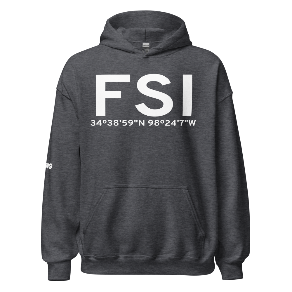 Fort Sill (KFSI) Airport Hoodie Sweatshirt 
