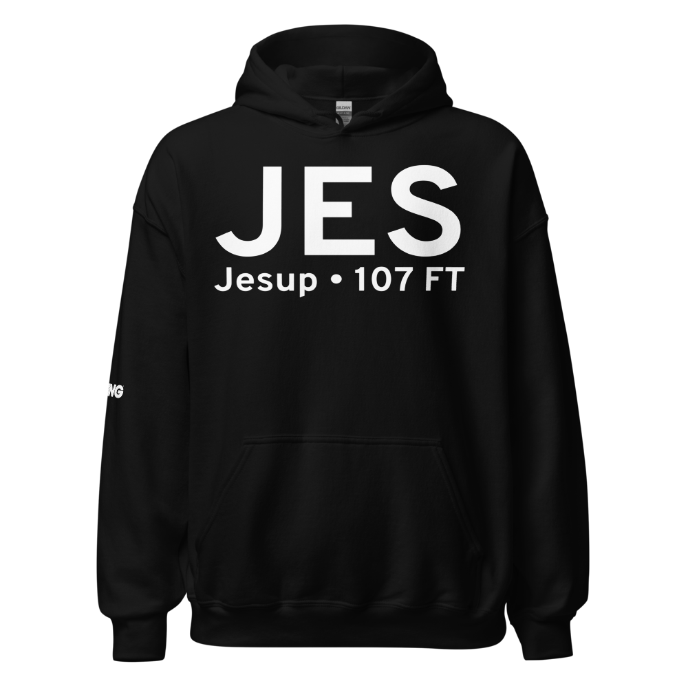 Jesup (KJES) Airport Hoodie Sweatshirt 