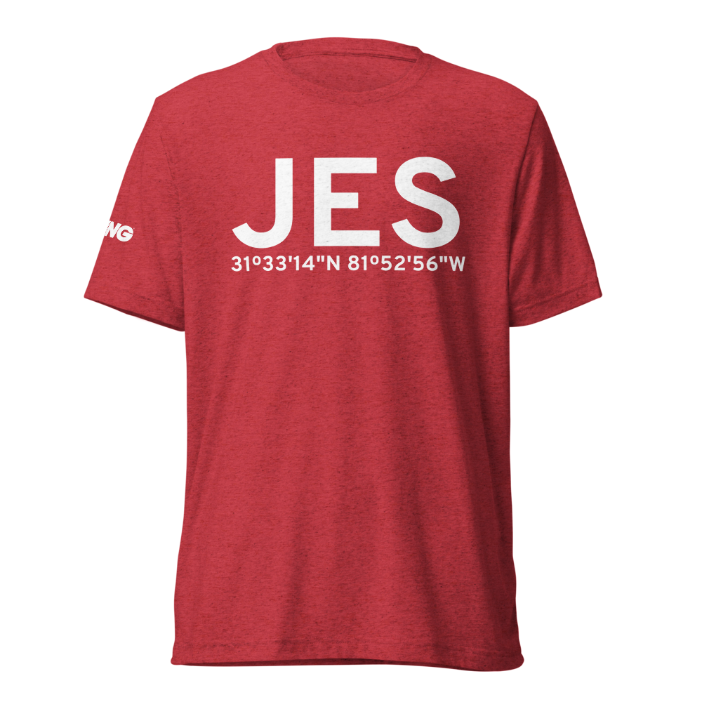 Jesup (KJES) Airport Tri-blend T-Shirt 