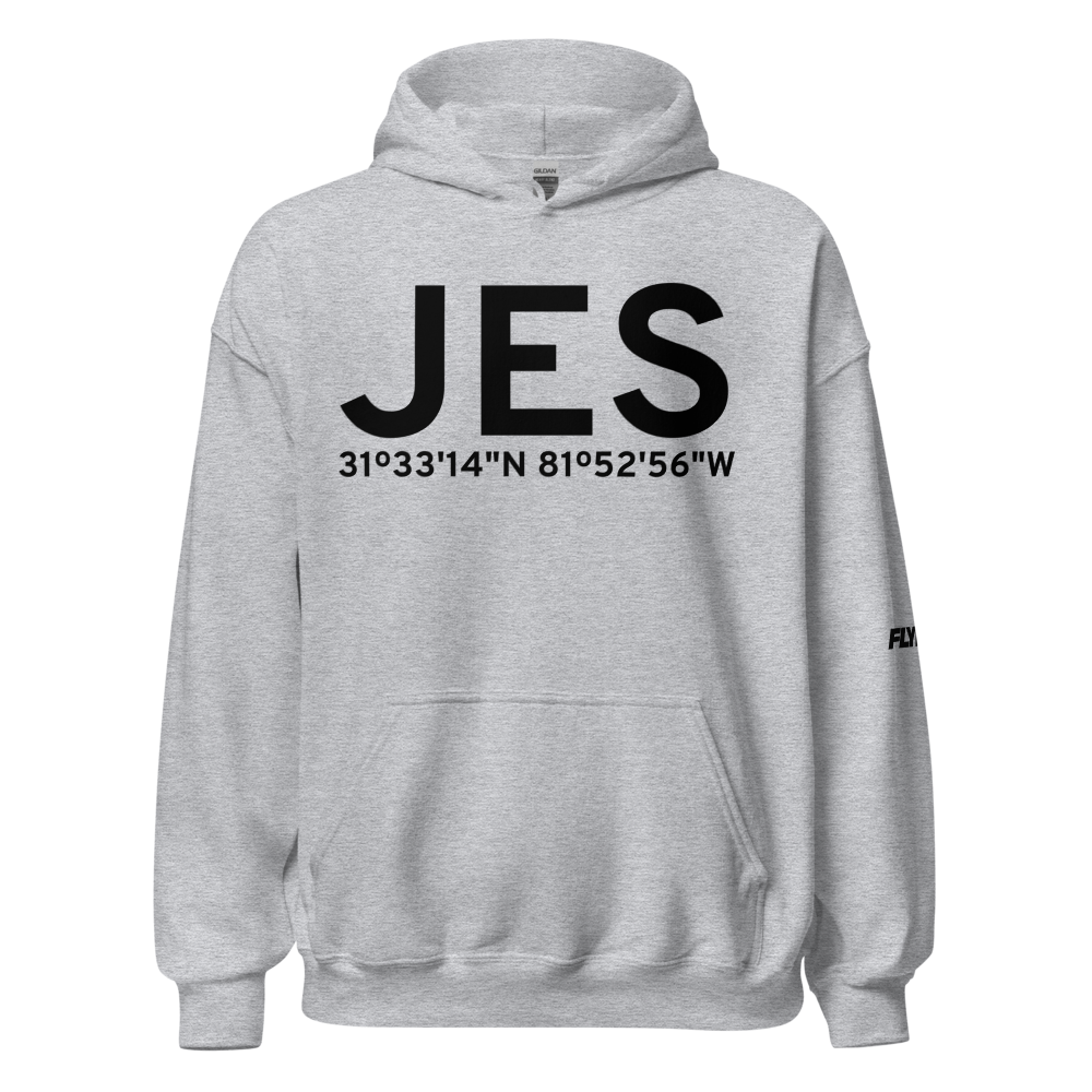 Jesup (KJES) Airport Hoodie Sweatshirt 
