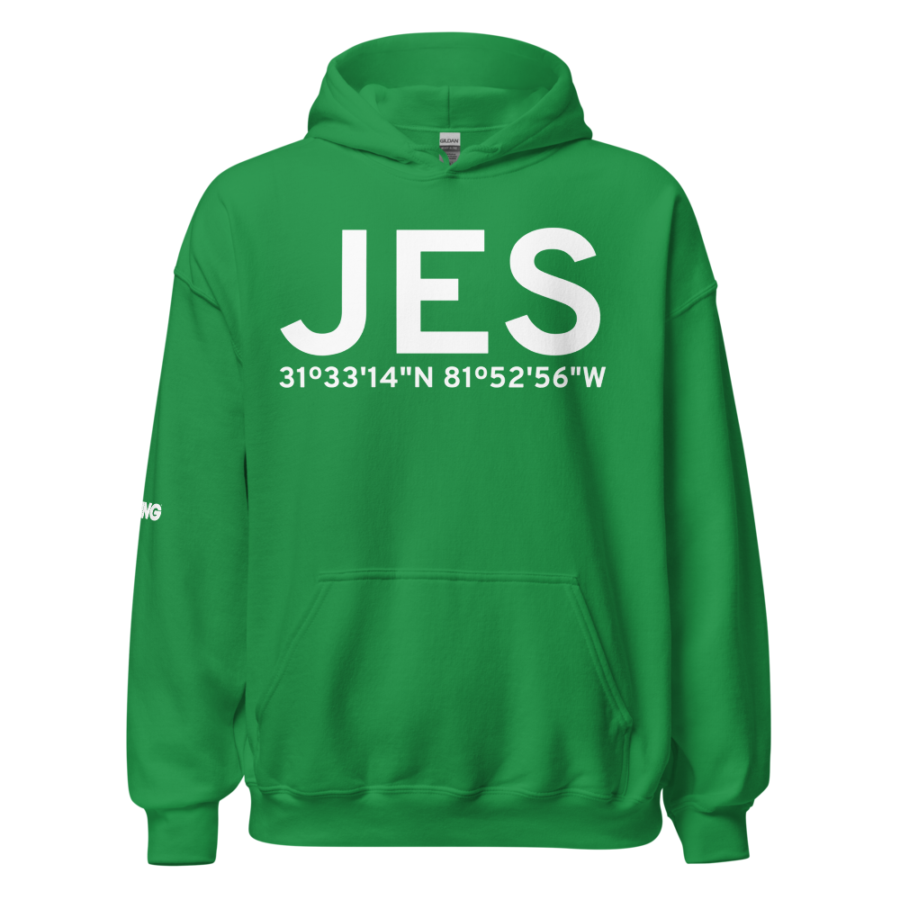 Jesup (KJES) Airport Hoodie Sweatshirt 