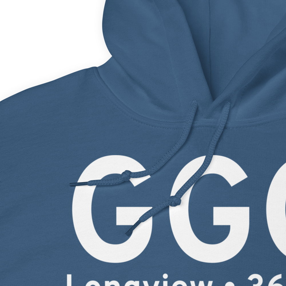 Longview (KGGG) Airport Hoodie Sweatshirt 