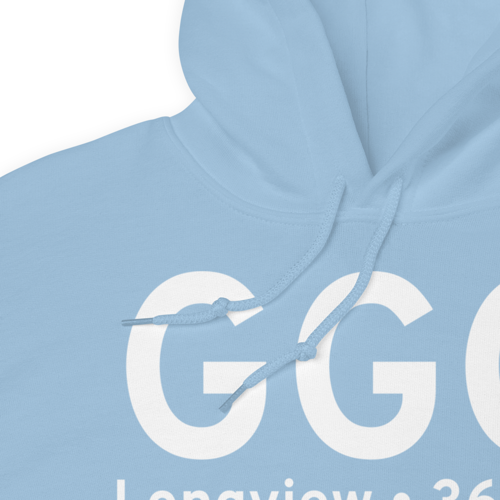 Longview (KGGG) Airport Hoodie Sweatshirt 