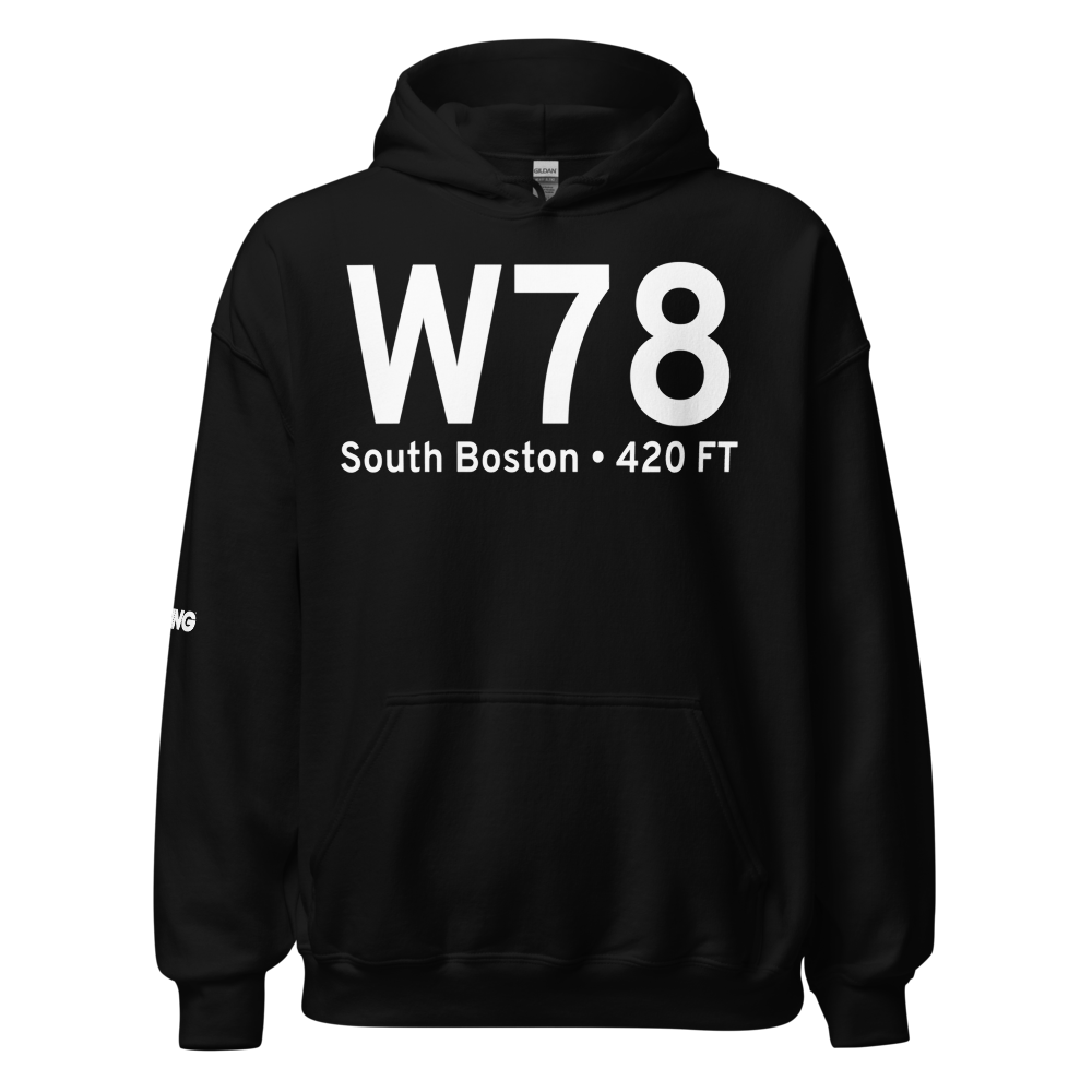 South Boston (KW78) Airport Hoodie Sweatshirt 