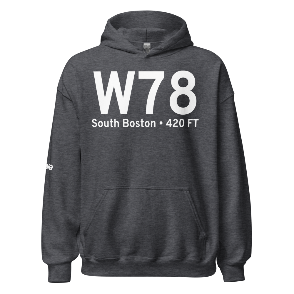 South Boston (KW78) Airport Hoodie Sweatshirt 