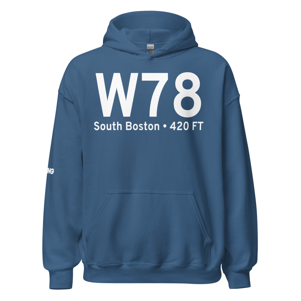 South Boston (KW78) Airport Hoodie Sweatshirt 