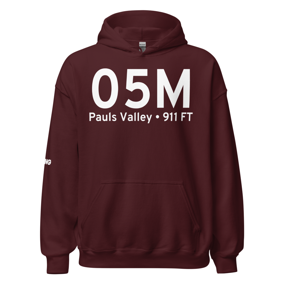 Pauls Valley (05M) Airport Hoodie Sweatshirt 