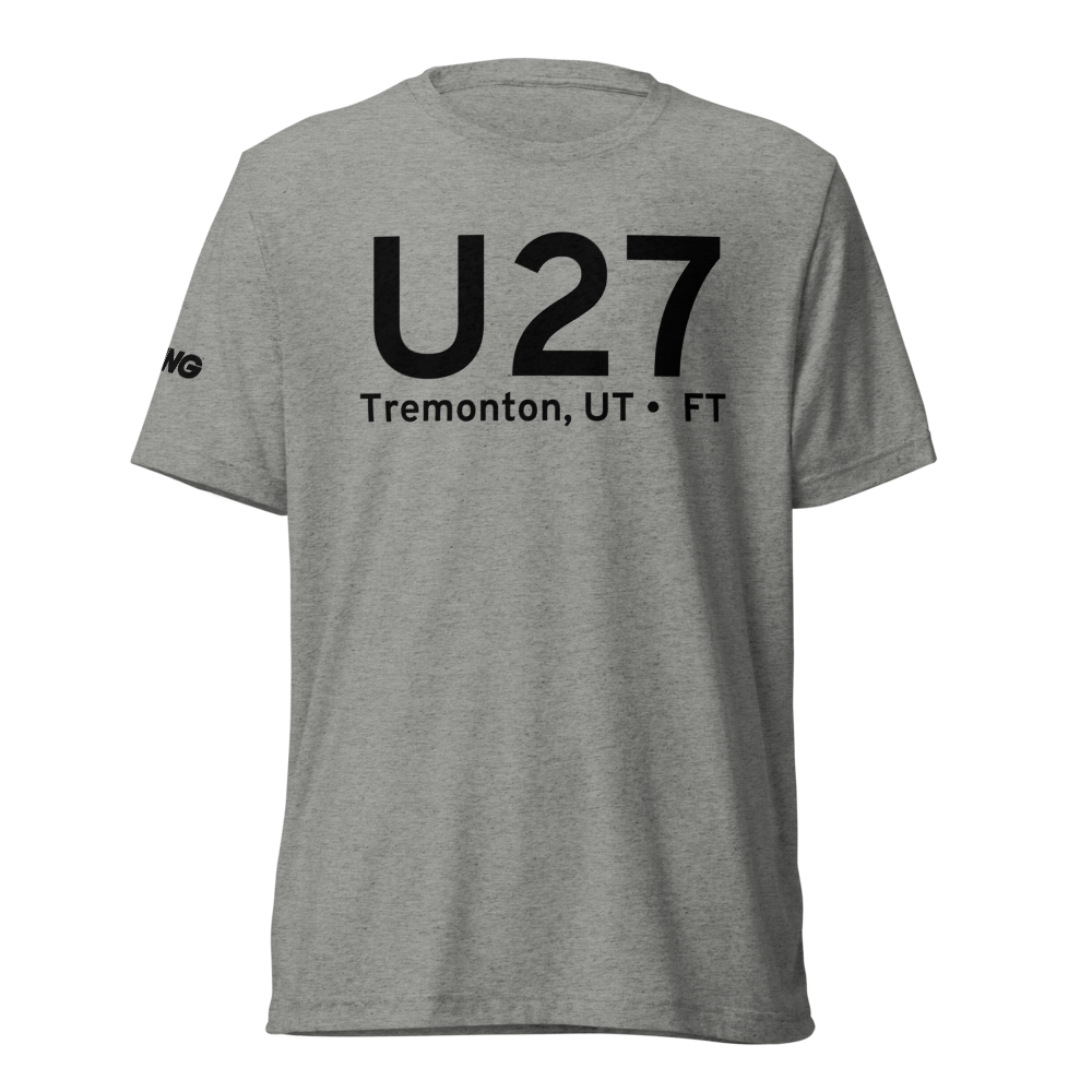 Tremonton, UT (US-0097) Airport Tri-blend T-Shirt 