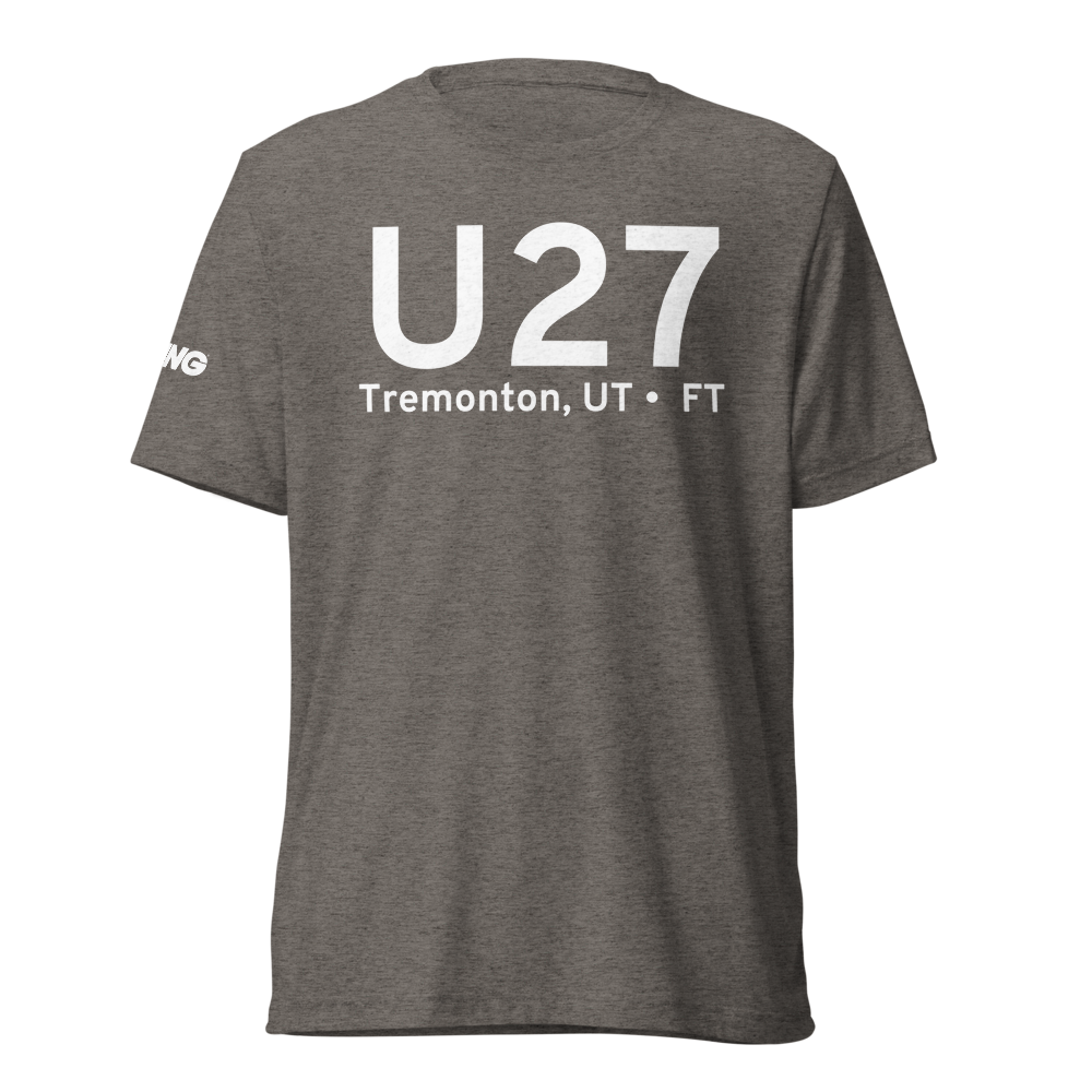 Tremonton, UT (US-0097) Airport Tri-blend T-Shirt 